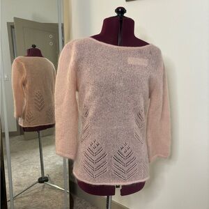 Phillip Chi mohair crotchet sweater